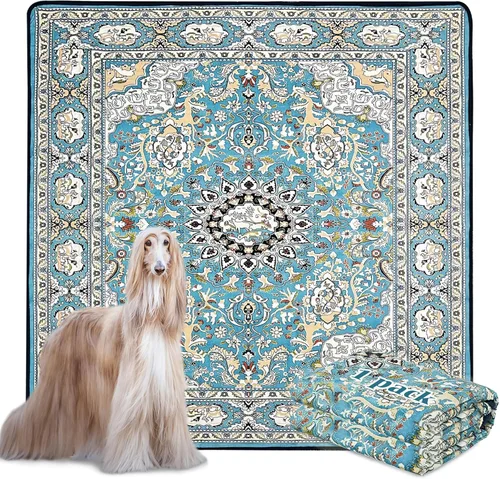 Miniatura 21 de Qeils Almohadillas Lavables para Orina para Perros, Paquete de 2 Almohadillas Reutilizables para Cachorros de 18"x24" Superabsorbentes a Prueba