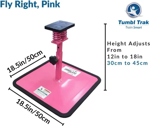 Miniatura 2 de Tumbl Trak Fly Right - Entrenador de equilibrio y flexibilidad para animadores Rosa fuerte