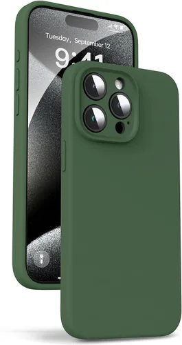 Miniatura 128 de Supdeal Funda de silicona líquida para iPhone 12 Pro Max, [protección de cámara] [antihuellas dactilares] [carga inalámbrica] Funda protectora de 4