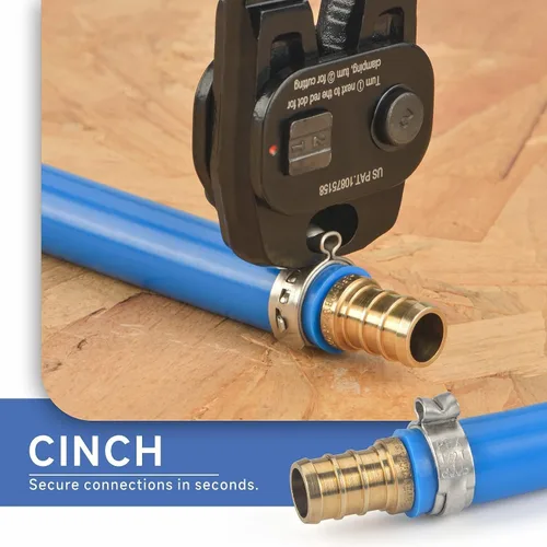 Miniatura 4 de iCrimp Herramienta de trinquete PEX con función de extracción para abrazadera de acero inoxidable de 3/8 pulgadas, 1/2 pulgadas, 3/4 pulgadas, 1