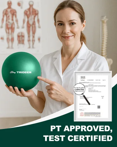 Miniatura 5 de Trideer Exercise Balls Physical Therapy, 9 Inch Pilates Ball Between Knees for Physical Therapy, Mini Exercise Ball - Yoga Ball, Small Workout Balls
