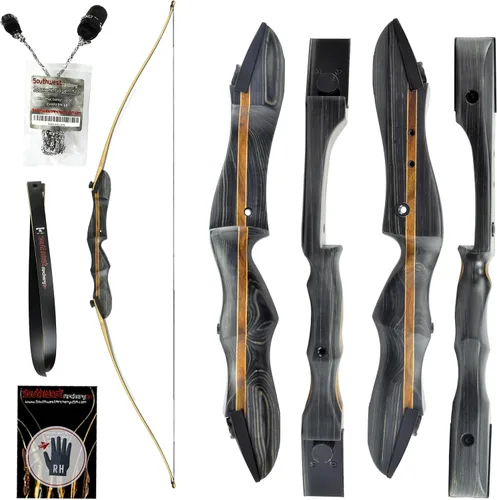 Miniatura 8 de Southwest Archery Arco largo Ghost Takedown – Arco de caza de arco largo de 64 pulgadas – Mano derecha e izquierda – Pesos de tracción en 20 – 50