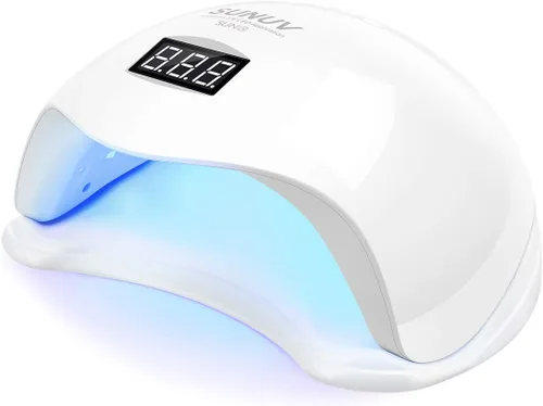 Sunuv 36 W LED UV lámpara secadora de uñas para uñas de gel, Manicura/Pedicura con 10s/30s/60s/99S temporizador y bandeja inferior y pantalla LCD