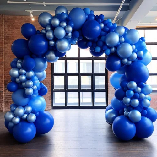 Miniatura 8 de KBZVNAF Globos de látex azul rey para fiestas - 50 unidades de 12 pulgadas, globos de helio azul mate para cumpleaños, boda, baby shower, Azul real