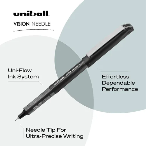 Miniatura 3 de Uniball Roller Grip - Bolígrafos de 12 unidades, agarre extra grande, bolígrafos azules de punta mediana de 0.028 in, bolígrafos japoneses