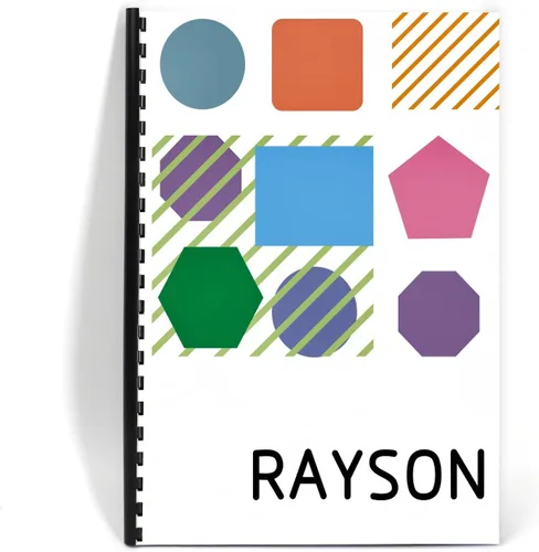 Miniatura 2 de Rayson Espinas de encuadernación de peine de plástico, 9/16 pulgadas. 19 anillos, capacidad de 105 hojas, espinas de encuadernación de peine negro