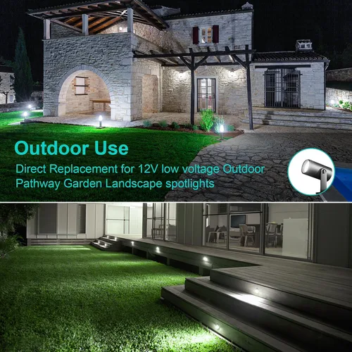 Miniatura 8 de Paquete de 10 bombillas LED MR16 regulables, 5 W, 5000 K, luz diurna 500 lm (equivalente a 50 W) AC/DC 12V GU5.3 base bi-pin ángulo de haz de 40°