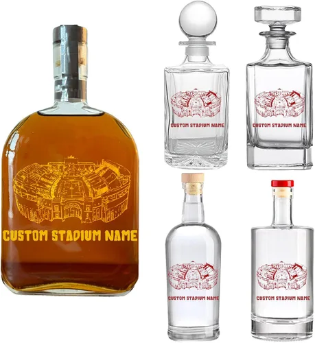 Miniatura 15 de Juego de decantadores de whisky personalizados para hombres, para el hogar, bar, decantadores de licor personalizados, caja de madera, vasos