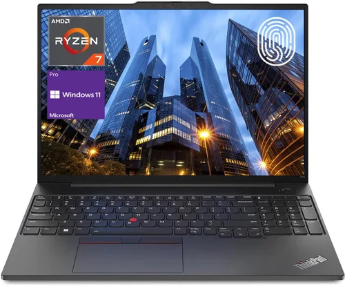 Lenovo ThinkPad E16 Gen 1 - Laptop empresarial, pantalla FHD+ de 16 pulgadas, AMD Ryzen 7 7730U, 16 GB de RAM, SSD de 1 TB, teclado retroiluminado,
