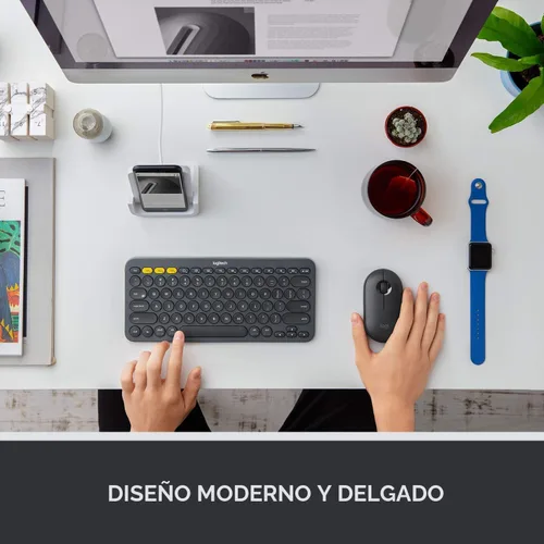 Miniatura 2 de Logitech Pebble i345 Ratón inalámbrico Bluetooth para iPad - Grafito