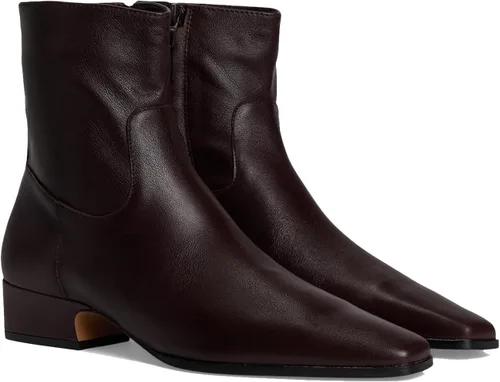 Miniatura 14 de Women's Ankle Boots Square Toe Low Chunky Block Heel Booties Comfortable Short Boots Side Zipper Booties Shoes
