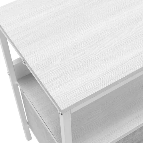 Miniatura 7 de Cómoda Sorbus con soporte para TV y 2 cajones de imitación de madera - Cofre elevador para televisión con almacenamiento - Mueble para dormitorio