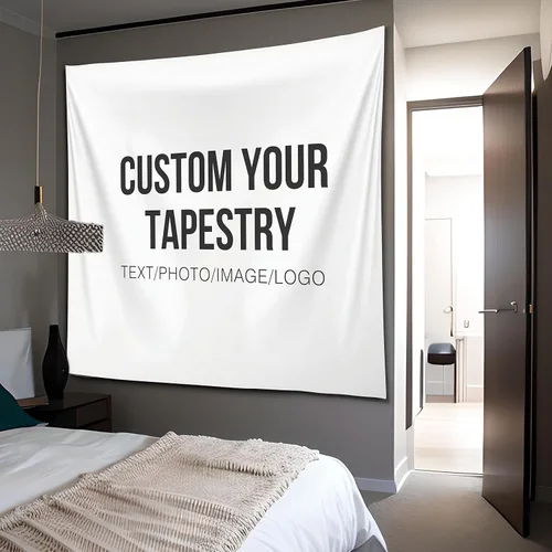 Miniatura 18 de Misnest Tapiz personalizado, fotos personalizadas, texto para el hogar, dormitorio, fiesta, sala de estar, telón de fondo, horizontal, 37 x 29