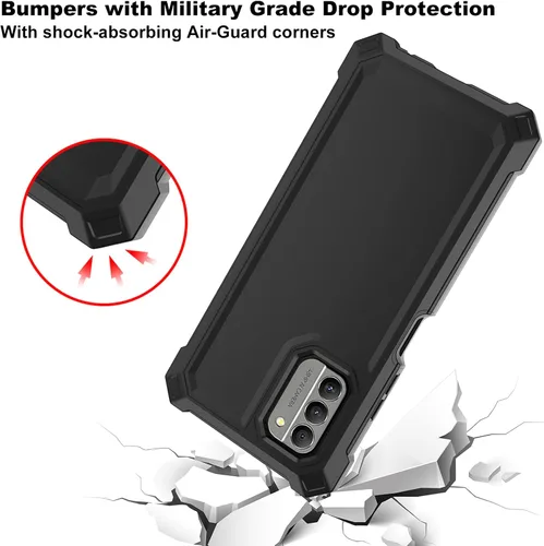 Miniatura 4 de Ailiber Funda para Nokia G310, Nokia G310 con protector de pantalla de vidrio templado, protección de estructura de 2 capas, esquinas a prueba