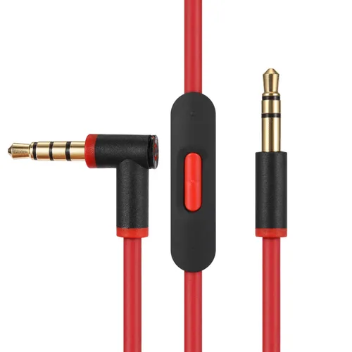 Miniatura 8 de Cable de audio de repuesto con micrófono en línea y control para auriculares Beats de Dr Dre Solo Studio Pro Detox Wireless Mixr Executive Pill