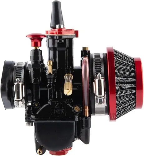 Miniatura 6 de Carburador PWK de 21 mm, carburador de carreras para motocicletas de 50 cc a 100 cc, kits de carburador de motor 2T 4T para motos de cross