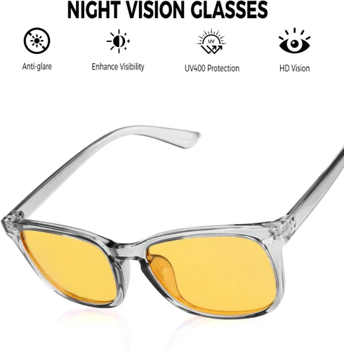 Miniatura 6 de bluelightblockingeyeglasses Lente de visión nocturna rosa/amarilla A04