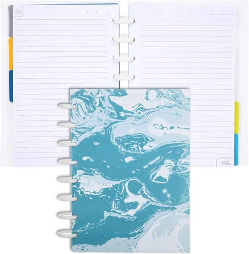 Miniatura 79 de Talia - Cuadernos de notas con tapas, planificador, personalizables, (Azul de Verano, Junior (5.5 pulgadas x 8.5 pulgadas)) Azul verano