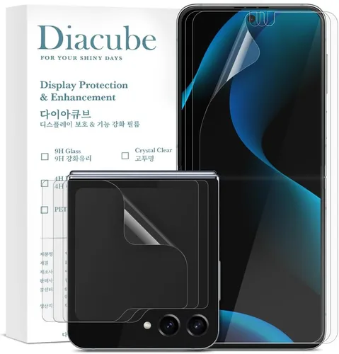Miniatura 8 de Paquete de 3+3 protectores de pantalla para Samsung Galaxy Z Flip 3 5G EPU+TPU, HD cubierta completa en el interior + 3 unidades de película