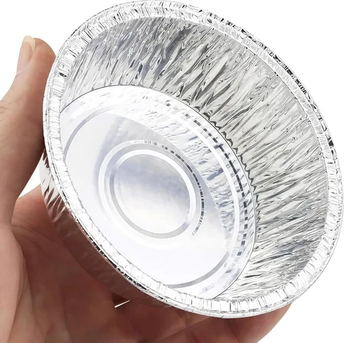 Miniatura 3 de Paquete de 100 moldes redondos de papel de aluminio para tartas de 4 pulgadas, latas desechables de papel de aluminio para hornear, cocinar