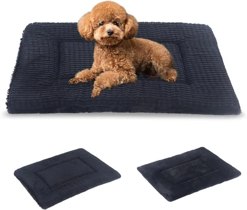 Miniatura 31 de BVAGSS XH079 - Almohadilla reversible para jaula de perro, de espuma viscoelástica, suave, cálida, lavable a máquina, colchón para perreras