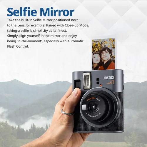 Miniatura 3 de FUJIFILM Mini 41 Cámara de Película Instantánea en Paquete – Cámara de Fotos Instantáneas con Película Fujifilm Mini (20 Hojas), Álbum de Fotos