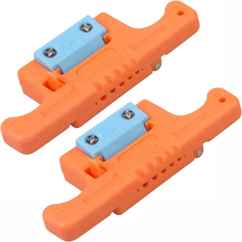 Miniatura 8 de Paquete de 2 pelacables de fibra óptica FTTH, herramienta de acceso de 0.075-0.118 in, pelacables sueltos de tubo amortiguador, color verde