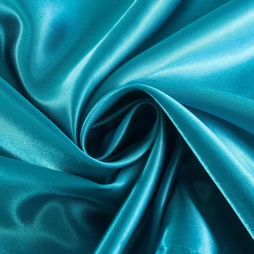 Miniatura 9 de Sábana bajera ajustable tamaño individual color azul aguamarina, sábana de satén suave y sedosa, sin arrugas, bolsillo profundo de 21 pulgadas, solo