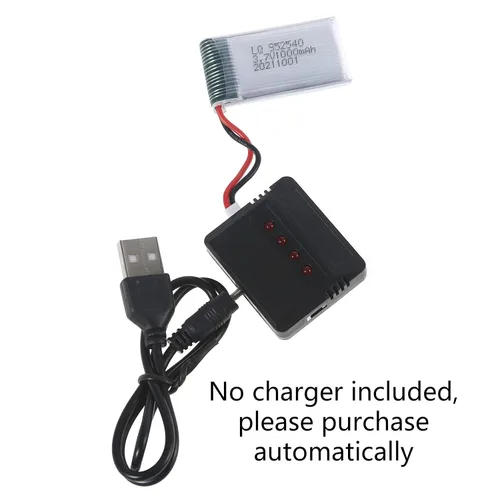 Miniatura 7 de Actualizado 3.7 V 1000 mAh 25C Li-PO batería 952540 para Syma X5 X5C X5C-1 X5S X5SW X5SC V931 H5C CX-30 Quadcopter Repuestos li-po cargador