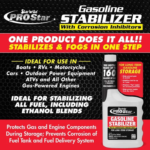Miniatura 5 de Star Brite PRO Star Estabilizador de Gasolina - Niebla y Protege Motores Almacenados y Todo el Sistema de Combustible de la Corrosión - Mantiene