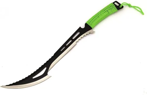 Miniatura 8 de Snake Eye Tactical - Espada de fantasía con funda de nailón, machete para exteriores y camping Plateado negro
