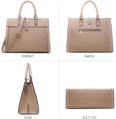 Miniatura 3 de Bolso de mano para mujer con solapa, bolso de hombro con correa, bolso de mano con asa superior, bolso tote, bolso satchel, monedero, bolso de Beige