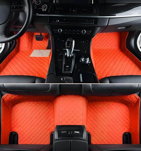 Alfombrillas de Piso de Automóvil de Ajuste Personalizado por SARAHS - Cuero PU Impermeable de Cobertura Completa para la Mayoría de Automóviles,