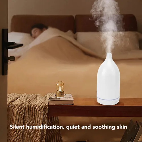 Miniatura 3 de Humidificador difusor de aceite esencial, difusor de aromaterapia de niebla grande de 3.7 fl oz con temporizador inteligente, silencioso