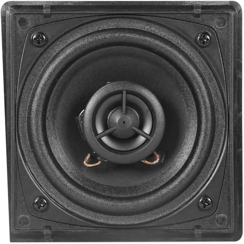 Miniatura 6 de Rockville Par de altavoces de pared de cine en casa de 8,9 cm, color negro, 30W RMS, 8 ohmios, parrillas giratorias de 360 grados, audio de 2 vías