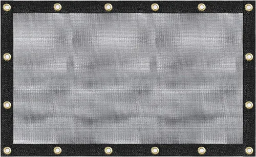 Miniatura 7 de Lona de punto de malla color negro con ojales, 60-70% de sombra, Negro