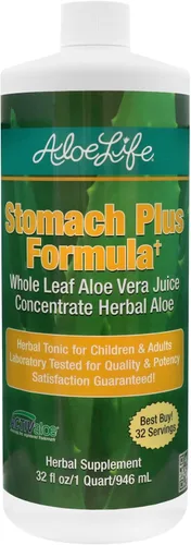 Aloe Life - Fórmula Stomach Plus, tónico de acción rápida para niños, adultos y personas mayores, apoya la digestión saludable y ayuda a calmar