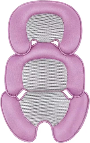 Miniatura 10 de Cojín de apoyo para bebé recién nacido, inserto de malla 3D, forro transpirable compatible con cochecito, asiento de automóvil, silla alta, etc.