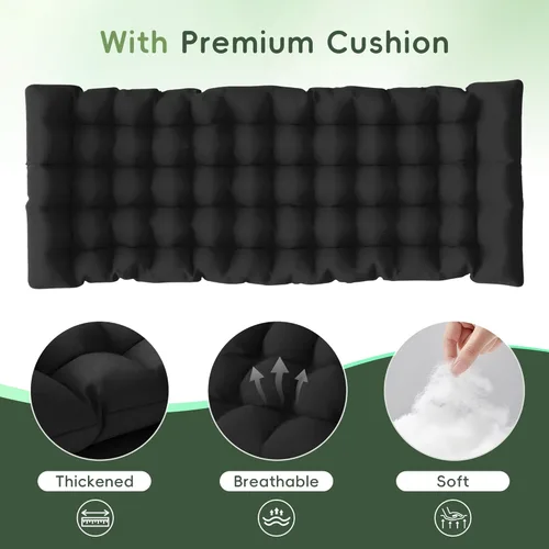 Miniatura 9 de Amopatio Silla de gravedad cero de gran tamaño, silla reclinable de 29 pulgadas de ancho, con bloqueo y reposapiés mejorados, soporte para tazas