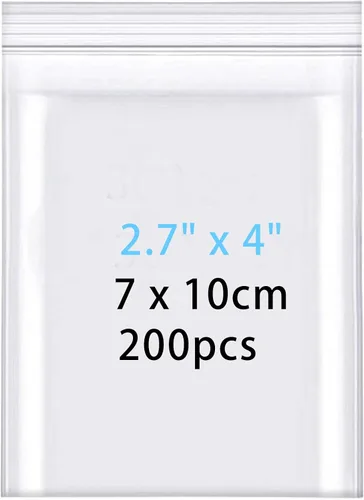 Miniatura 23 de newlng Mini bolsas de plástico de 1.6 x 2.4 pulgadas/1.6x2.4 in, 600 bolsas de joyería transparentes resellables, bolsa pequeña con cremallera