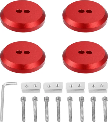 Miniatura 8 de X AUTOHAUX 4 almohadillas de aluminio Jack Pucks para Chevrolet Corvette C5 C6 C7 C8 Z06 ZR1 1997-2021 Jack Lift Pad Jack Lift Pad Adaptador de Negro