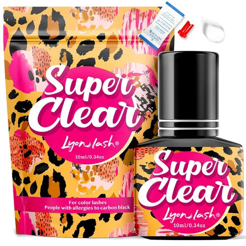 Miniatura 9 de Lyon Lash Super Clear - Pegamento de extensión de pestañas de 0.2 fl oz 1 a 2 sec tiempo de secado 6 a 8 semanas Suministros adhesivos negros