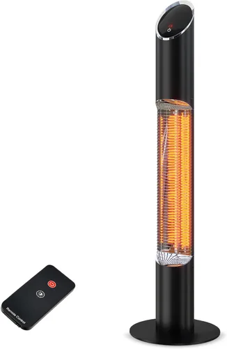 Miniatura 7 de Calentador eléctrico portátil para exteriores, calentador de patio infrarrojo para uso exterior/interior, calentador de garaje eléctrico, 1500W