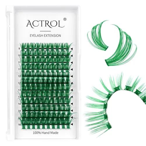 Miniatura 32 de Extensiones de pestañas de colores Easy Fan de 0.354-0.630 in, mezcla de blanco, rizo D, fácil de abanear, 0.003 in, suministros de pestañas