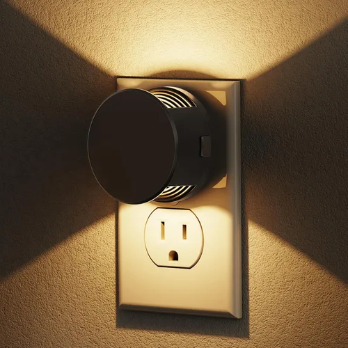 Miniatura 10 de L LOHAS LED Luces nocturnas enchufables a la pared, [paquete de 2] Luz nocturna enchufable con sensor de luz, brillo ajustable, luz blanca diurna