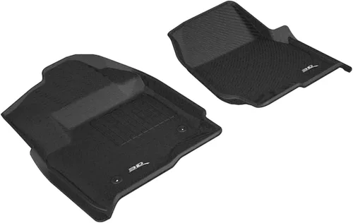 3D MAXpider Tapete Kagu de ajuste personalizado (negro) compatible con Ford F-250/350/450 Supercab 2017-2026 - Fila delantera