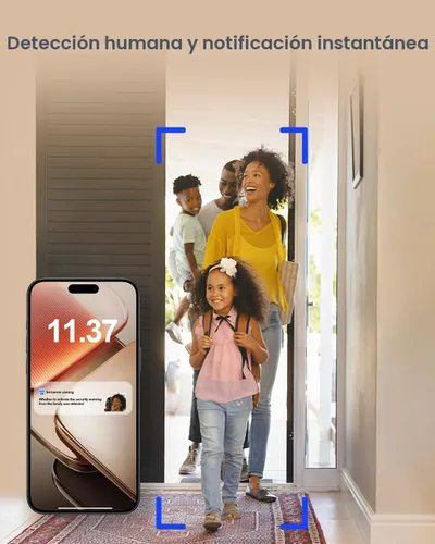 Miniatura 7 de usogood Cámara interior de 2.5K para seguridad del hogar, cámara de seguridad de 360° para interiores, cámara para bebé/mascota con aplicación