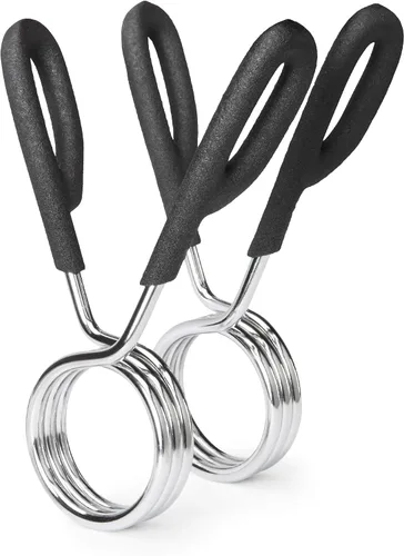 Miniatura 7 de Marcy Olympic 2-Inch & Standard 1-Inch Barbell Spring Clip Collar Pair – Secure Weight Clamps for Safe Weightlifting, Powerlifting & Strength