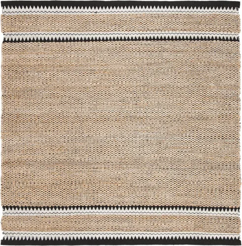 Miniatura 20 de SAFAVIEH Colección de fibra natural - Alfombra decorativa de 2 x 3 pies, color natural y negro, hecha a mano de yute rústico costero, ideal
