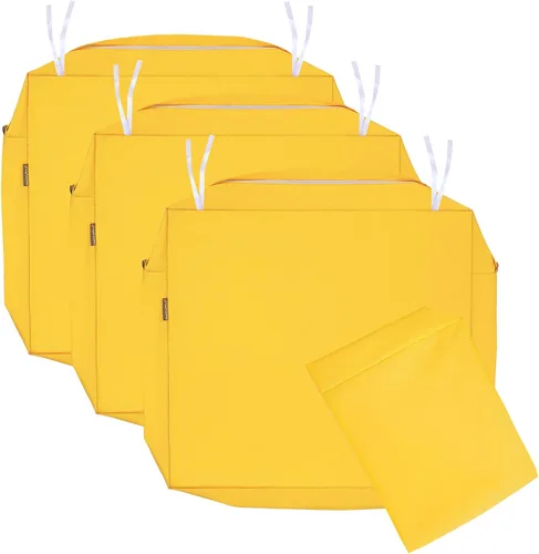 Miniatura 26 de NettyPro Fundas de Cojines de Asiento de Repuesto para Sillas de Patio, Resistentes al Agua con Protección UV, Fundas Deslizantes para Cojines
